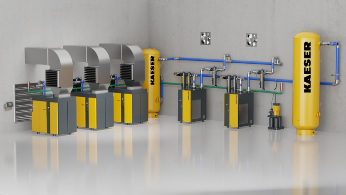 oil-free compressed air system